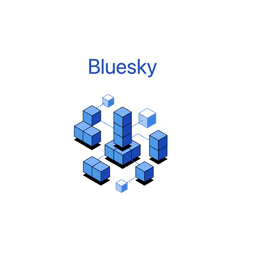 Bluesky dark icon