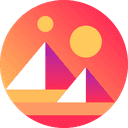 Decentraland (MANA) dark icon