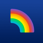Rainbow dark icon