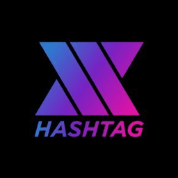xHashtag dark icon